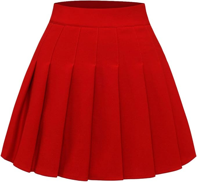 Pleated Skirts for Women Mini High Waist Skater Tennis Skirt A-line Cheerleader Skirt | Amazon (US)