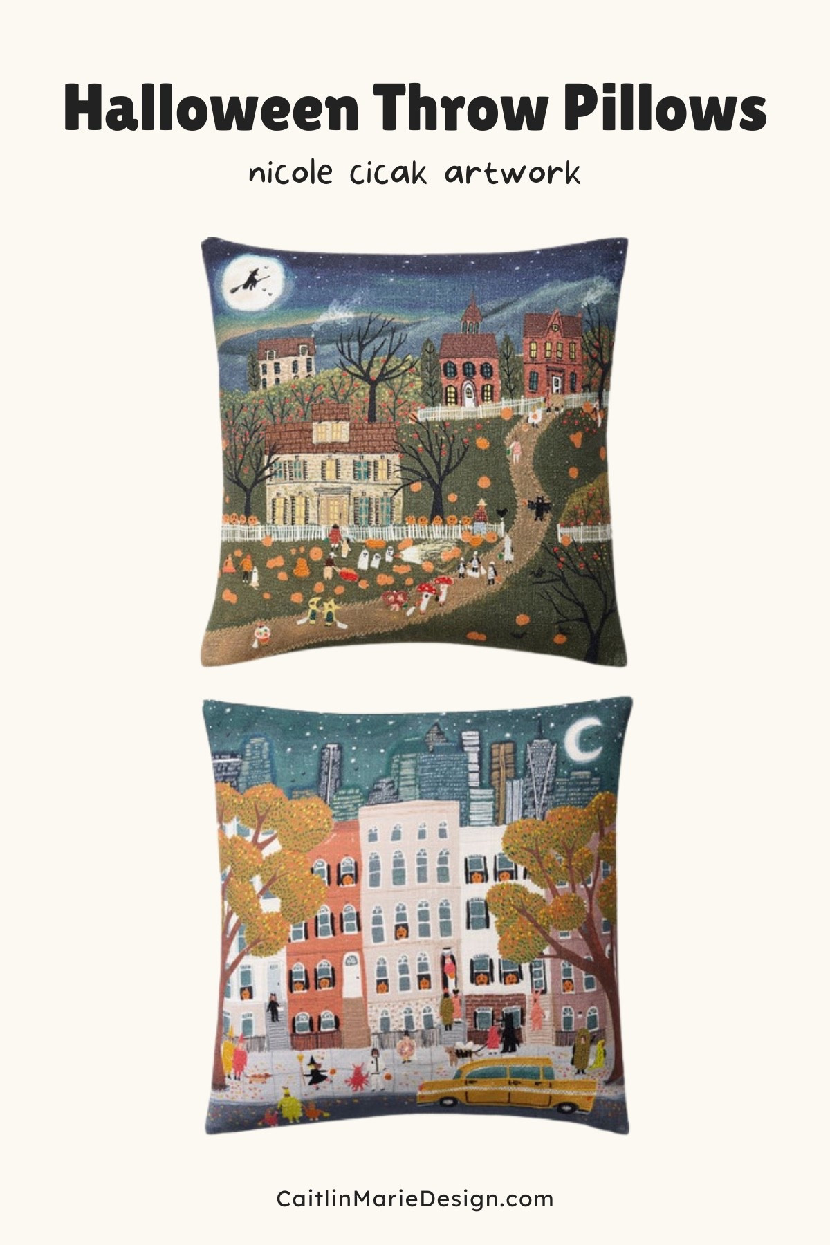Cute Halloween throw pillows for a living room or reading corner! 🎃 

#LTKHalloween #LTKHome #LTKSeasonal