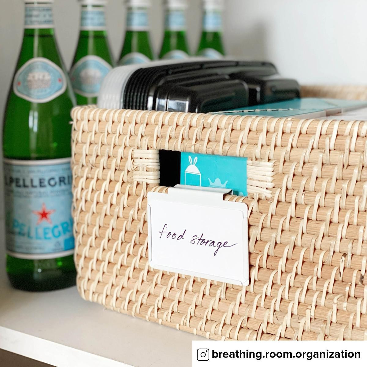 White Bin Clip Labels | The Container Store