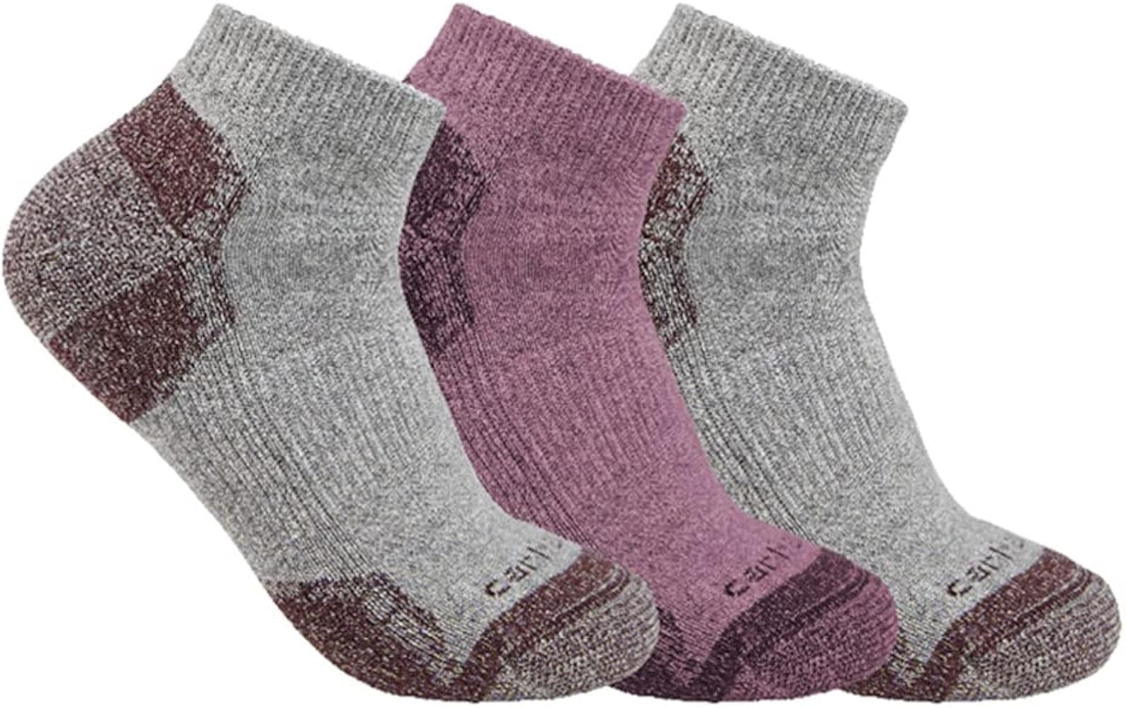 Carhartt Women's Midweight Cotton Blend Low Cut Sock 3 Pack | Amazon (US)