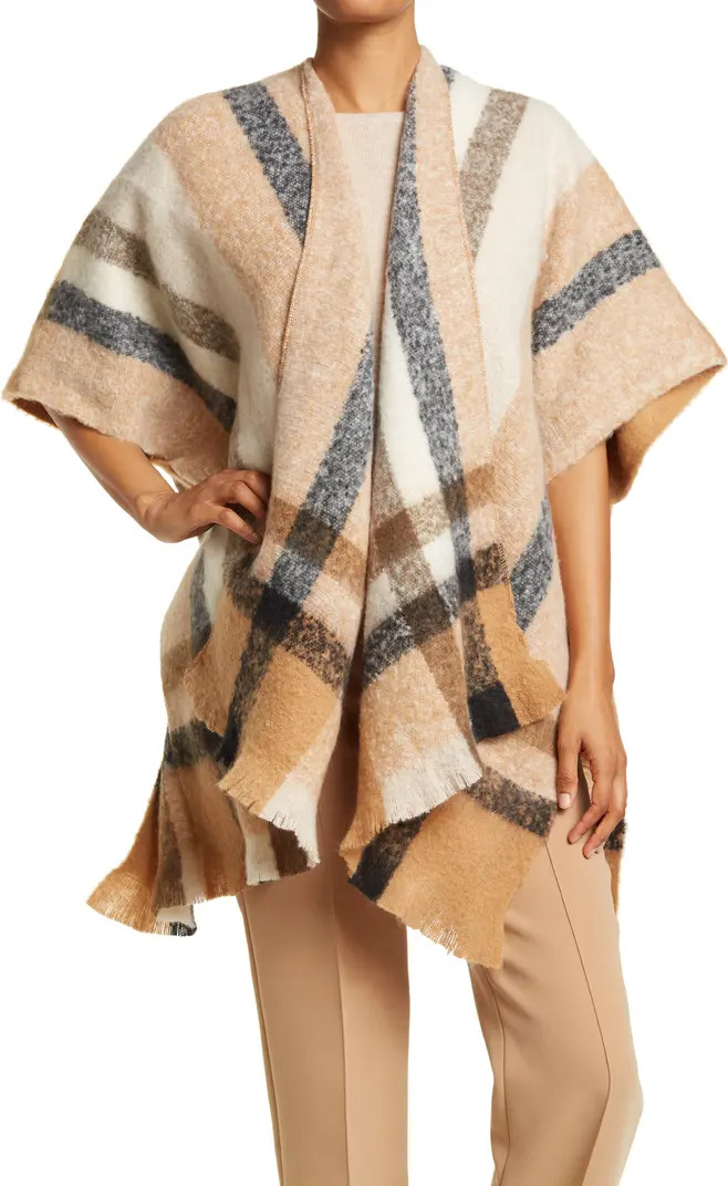 Vince Camuto Luxe Plaid Print Topper | Nordstromrack | Nordstrom Rack