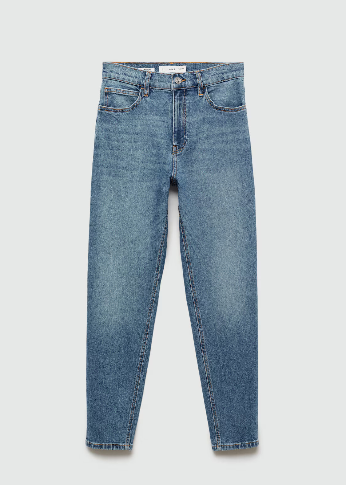 Newmom comfort high-rise jeans - Woman | MANGO United Kingdom | MANGO (UK)