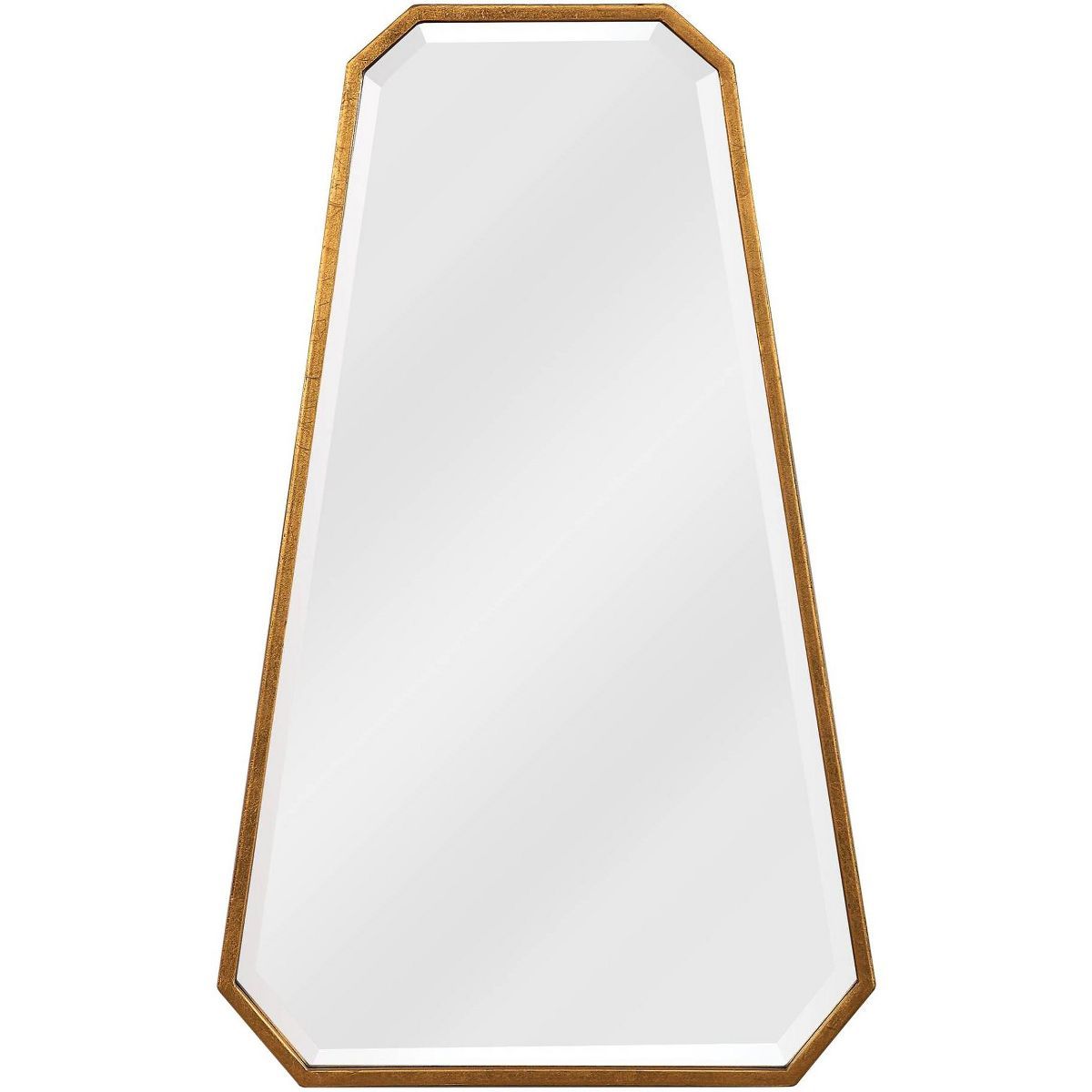 Uttermost Octagonal Vanity Accent Wall Mirror Modern Beveled Metallic Gold Leaf Metal Frame 22" W... | Target