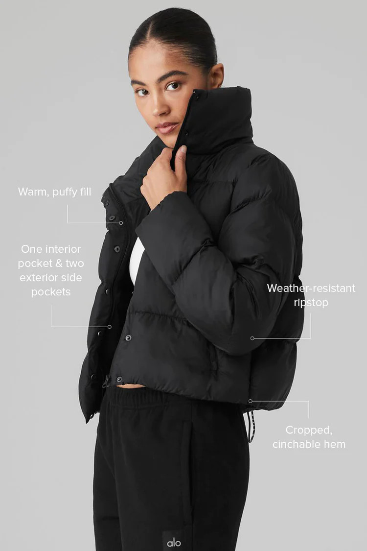 Gold Rush Puffer - Black | Alo Yoga (US)