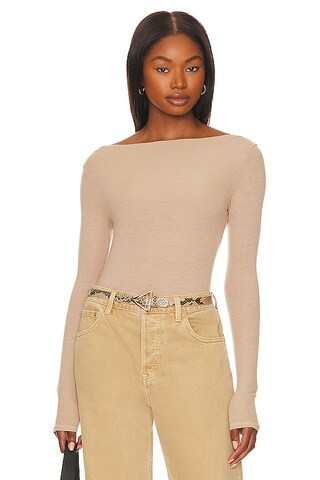 Cashmere Twist Top in Khaki | Revolve Clothing (Global)