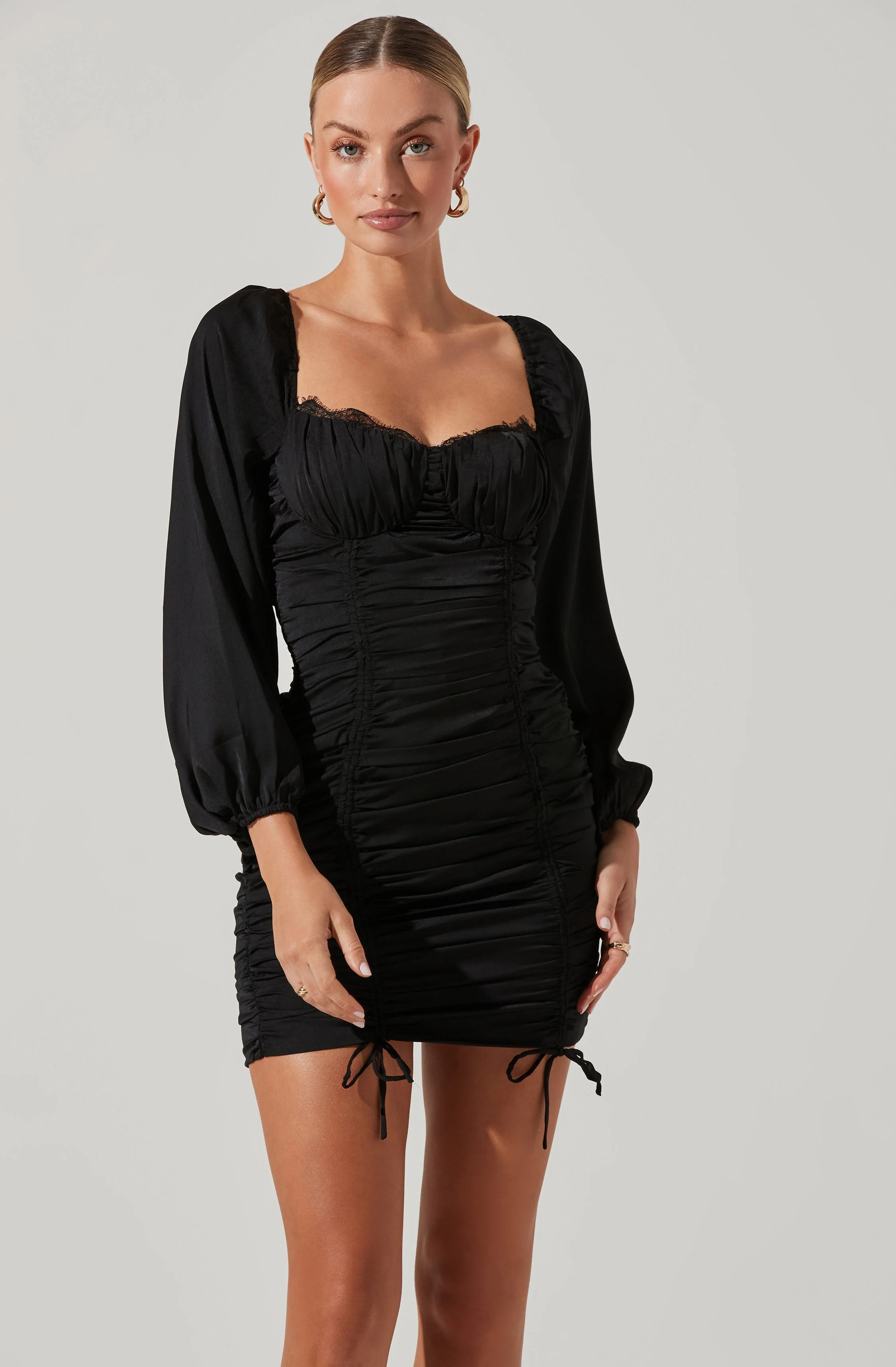 Mardi Ruched Sweetheart Mini Dress | ASTR The Label (US)