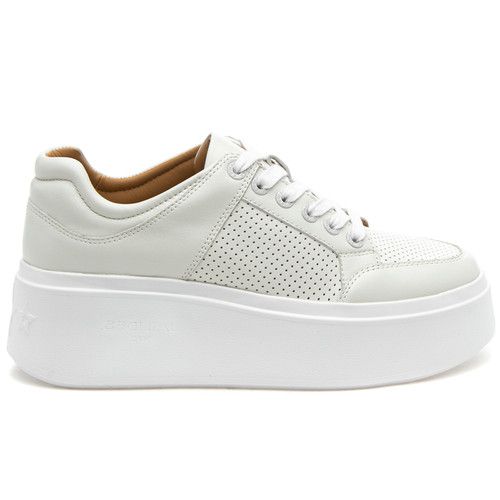 HARLOWE White Leather | J/SLIDES Footwear