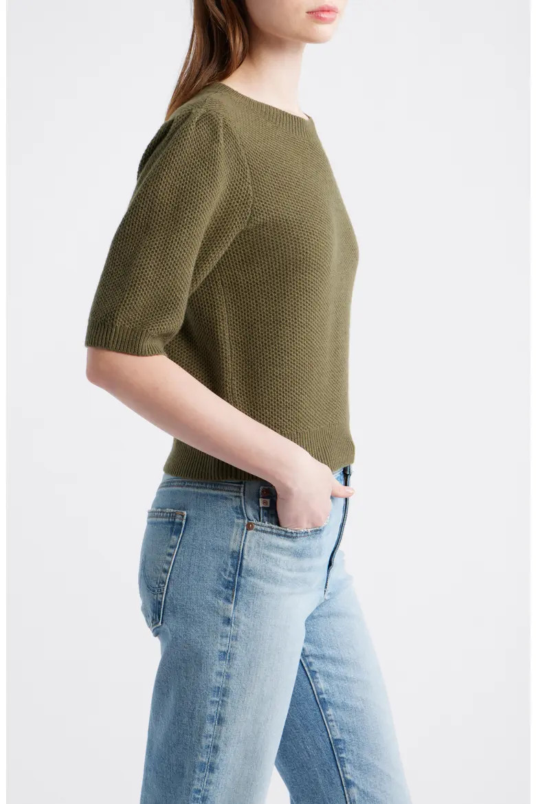 Puff Sleeve Textured Sweater (Women) | Nordstrom | Nordstrom