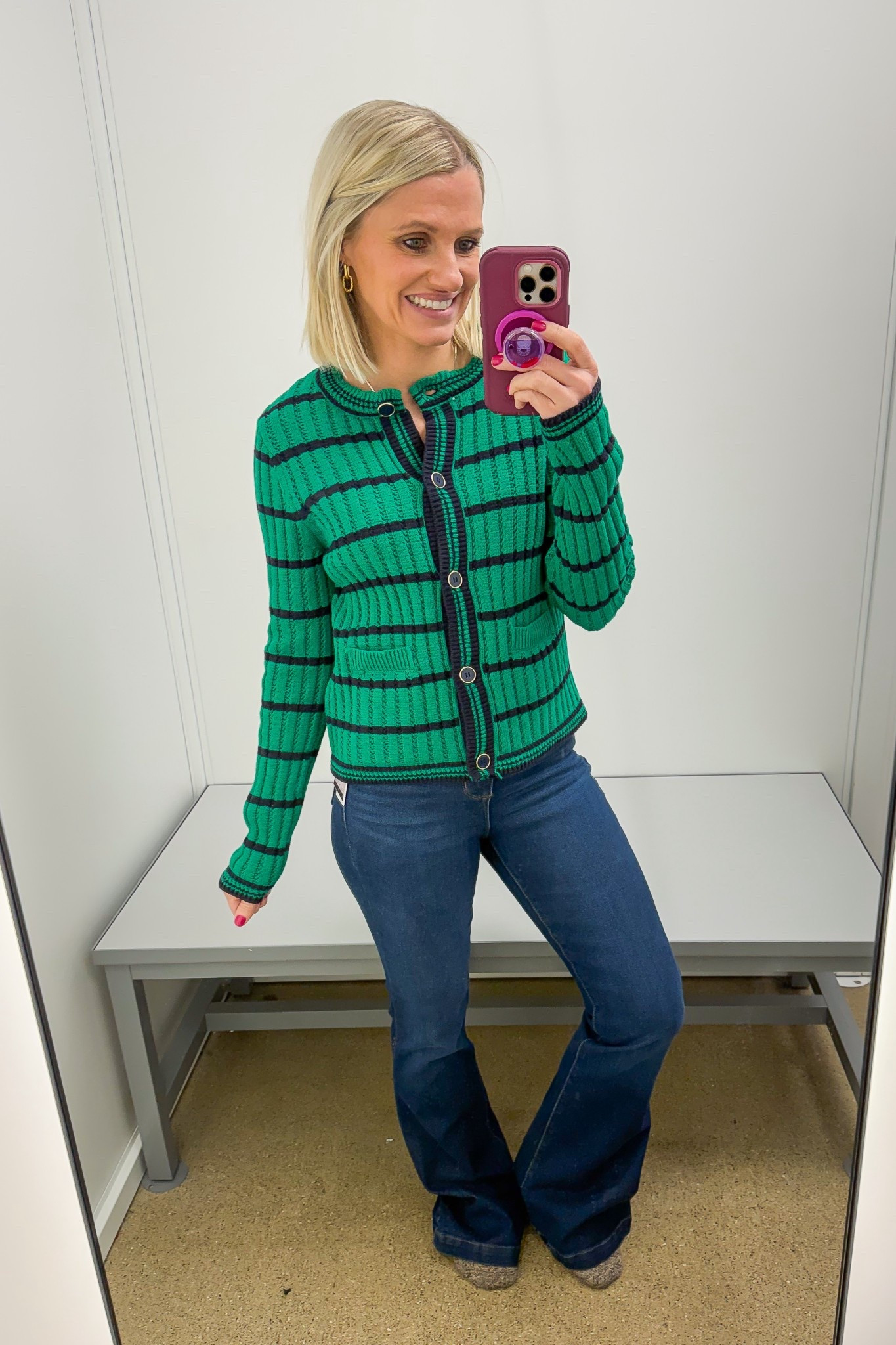 I love the color of this green cardigan. I’m wearing a small in the cardigan and a 2 in the jeans  

#LTKOver40 #LTKPetite #LTKSeasonal