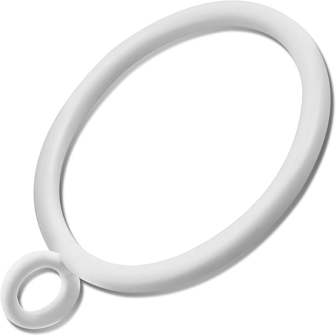44 Pack Curtain Rings with Eyelets, Metal Drapery Rings for Pinch Pleat Curtains, Drape Ring 1.5 ... | Amazon (US)