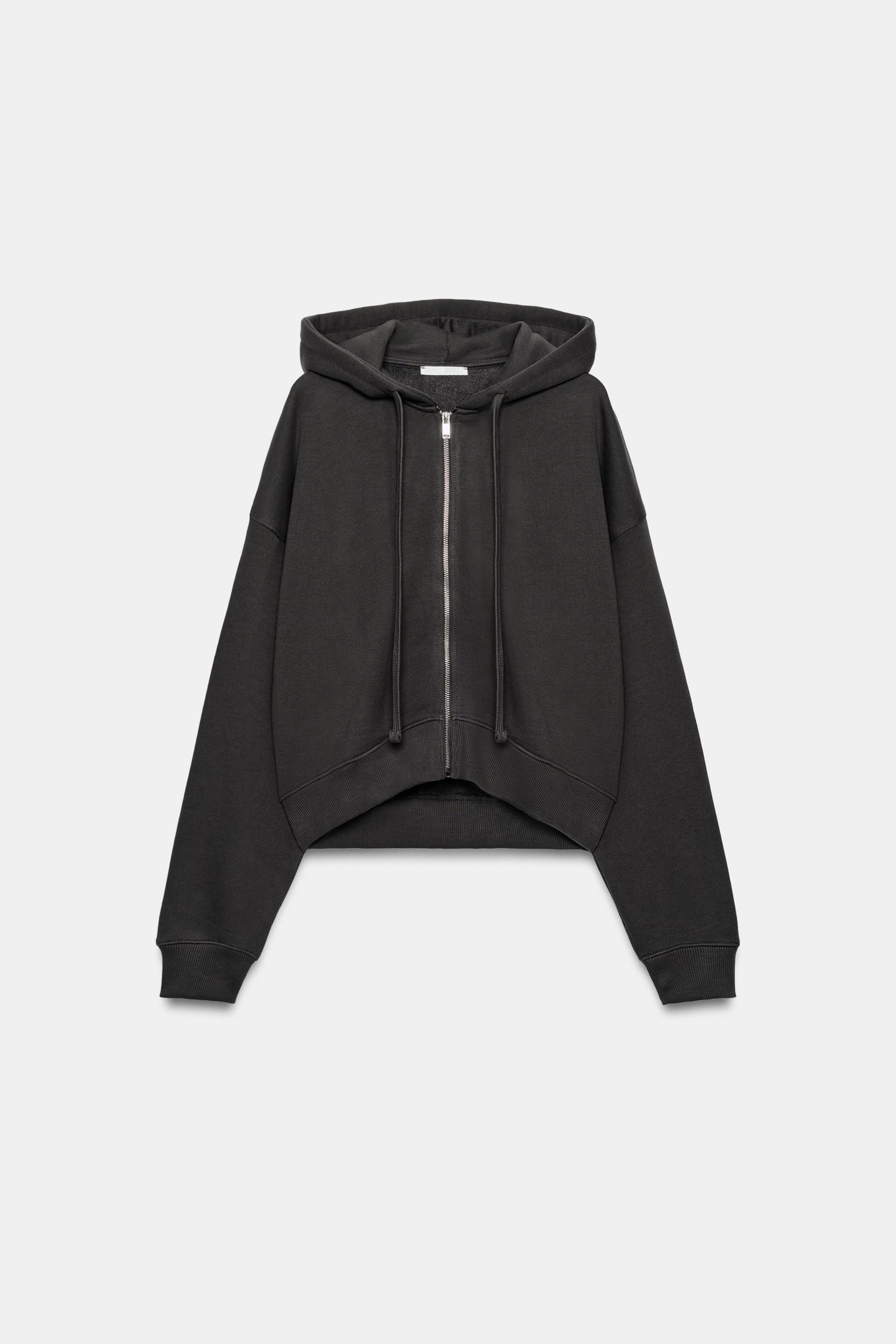 Zara - Rustic Polo Sweatshirt In Ecru - M - Woman | Zara UK
