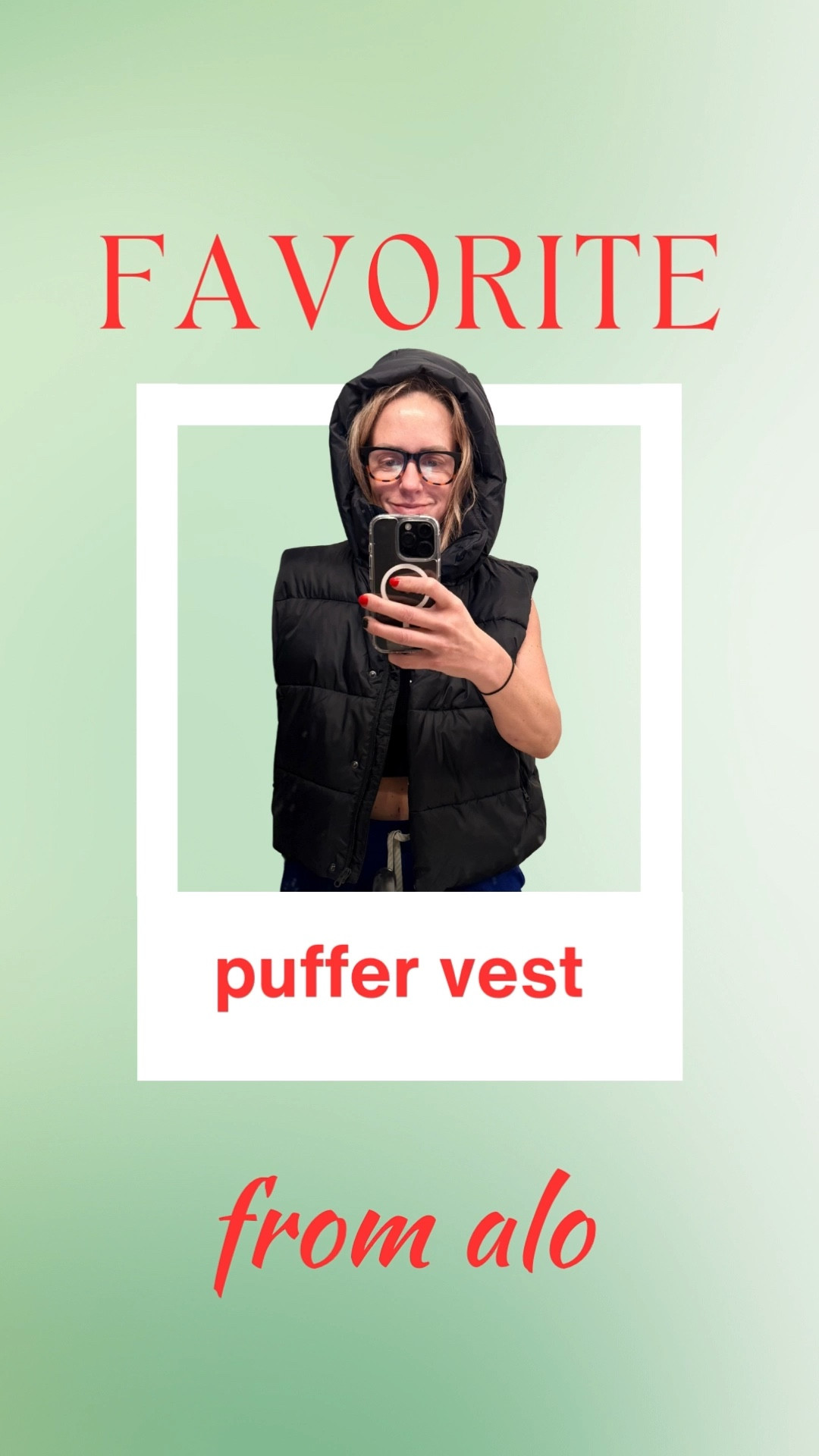 Proof that a good vest fixes everything.
Alo puffer = cozy, warm, and very “I have my life together” energy.
Wearing this on repeat. 

#LTKmomlife