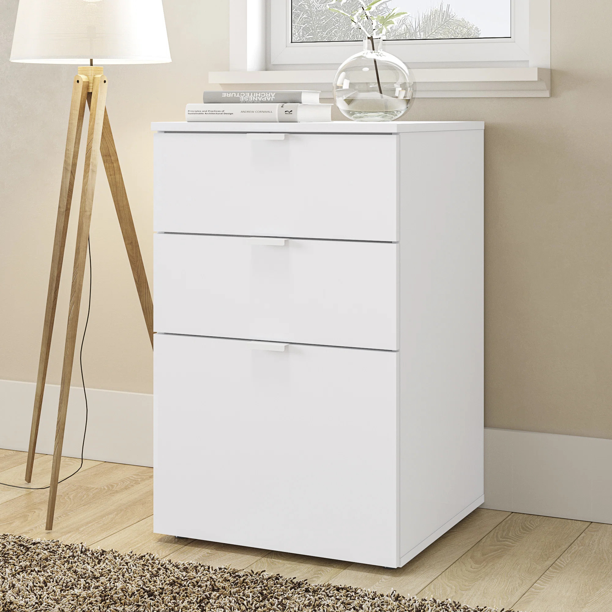 Dallas 18.1'' Wide 3 -Drawer File Cabinet | Wayfair North America