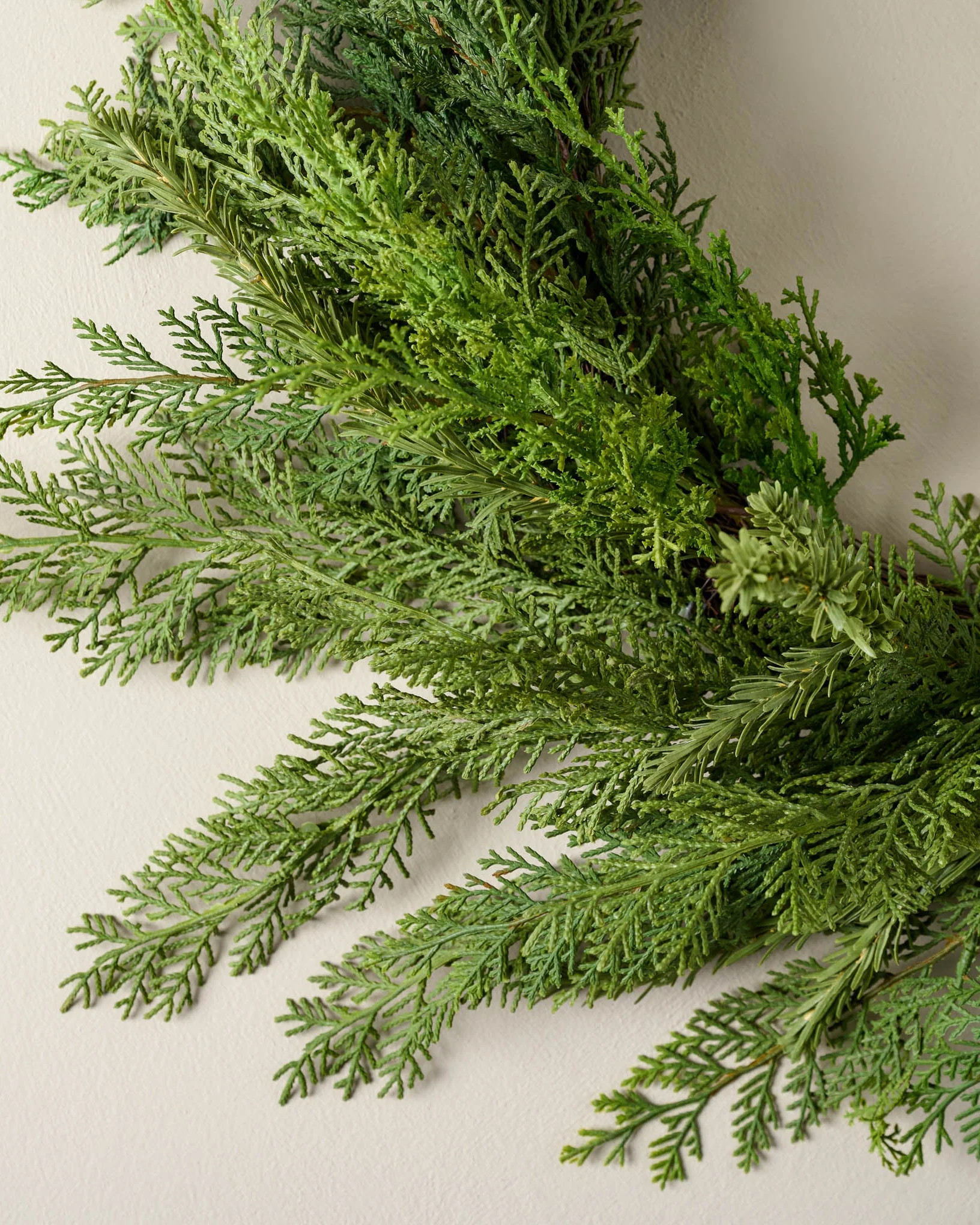 Real Touch Cedar Mix Wreath | Magnolia