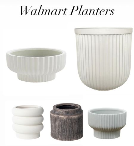 @walmart planters. Use indoor outdoor or as vases #walmartpartner  #walmarthome

#LTKSeasonal #LTKhome #LTKfindsunder50
