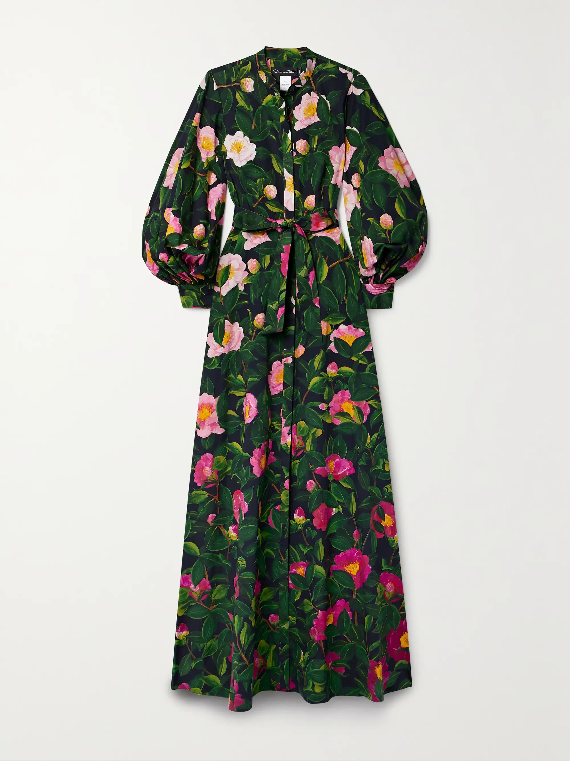 Belted floral-print stretch cotton-poplin maxi dress | NET-A-PORTER (UK & EU)