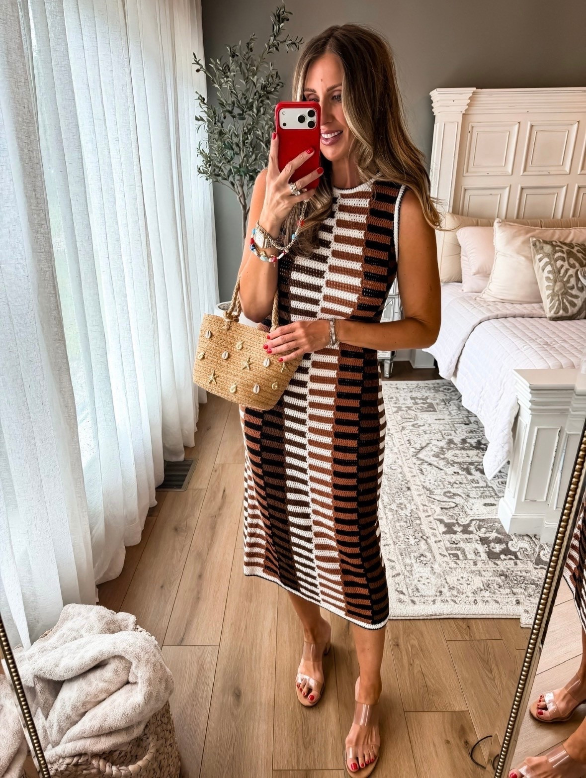 Target circle deal! This crochet midi dress is such a fun find for summer. The striped pattern is flattering and the fit is comfortable while still feeling elevated. I love pairing it with neutral sandals and a straw bag for a casual yet polished look.

crochet dress, midi dress, summer outfit, summer style, casual chic, neutral sandals, straw bag, everyday outfit, vacation outfit, easy summer style, themominstyle

#LTKSaleAlert #LTKTravel #LTKSeasonal
