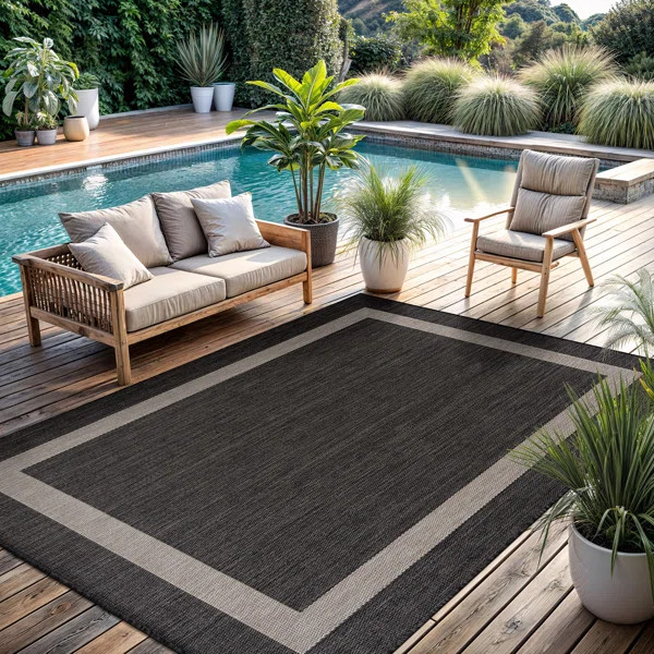 Mekih Geometric Indoor / Outdoor Rug | Wayfair North America
