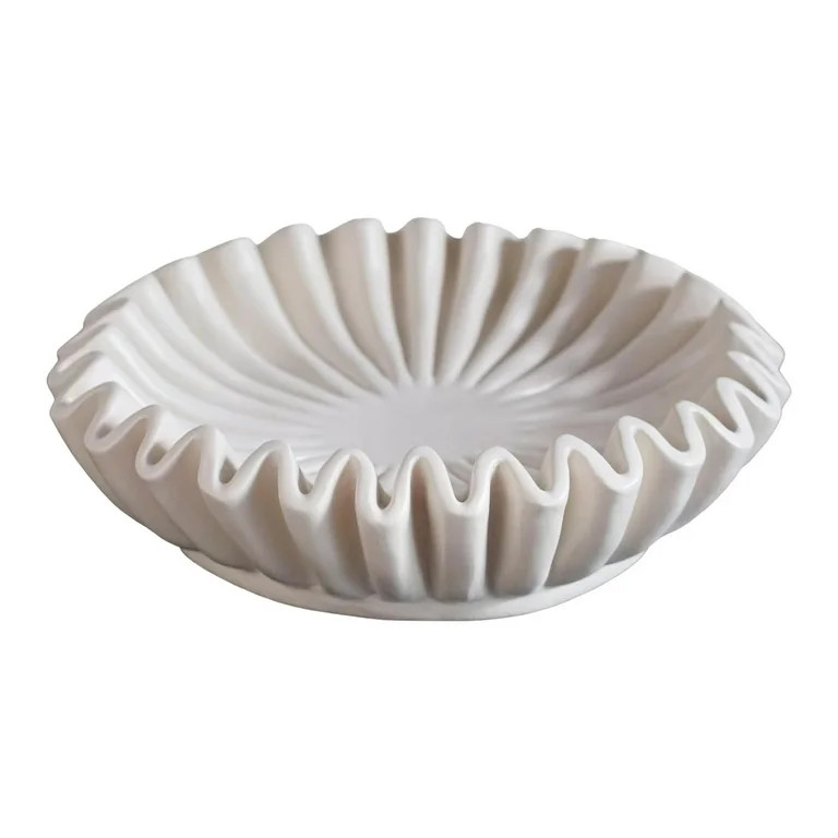 Concrete Large Decorative Bowl - Decorative Bowls for Home Decor - Organic Modern Home Decor Bowl... | Walmart (US)