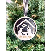 Nativity Ornament | Oh Holy Night Religious Gift 2023 | Etsy (US)