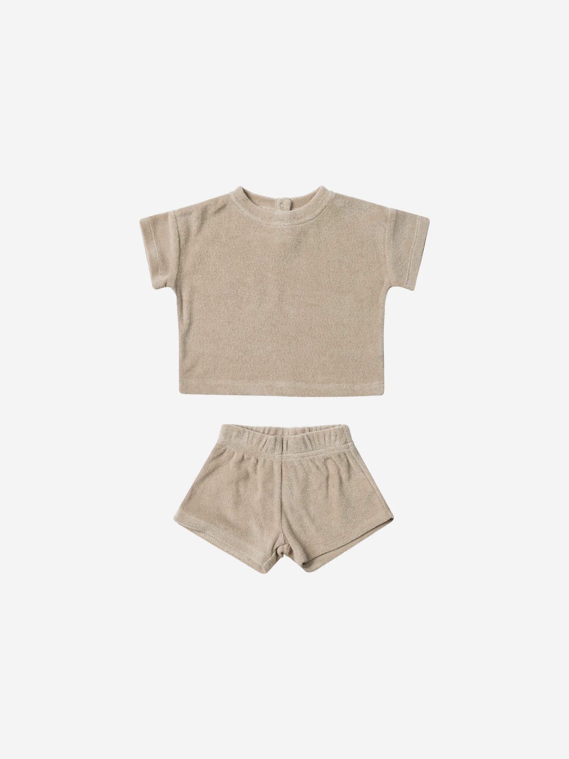 Terry Tee + Shorts Set || Oat | Rylee + Cru