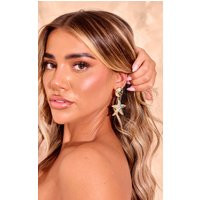 Multi Gem Gold Starfish Earrings, Multi | PrettyLittleThing UK