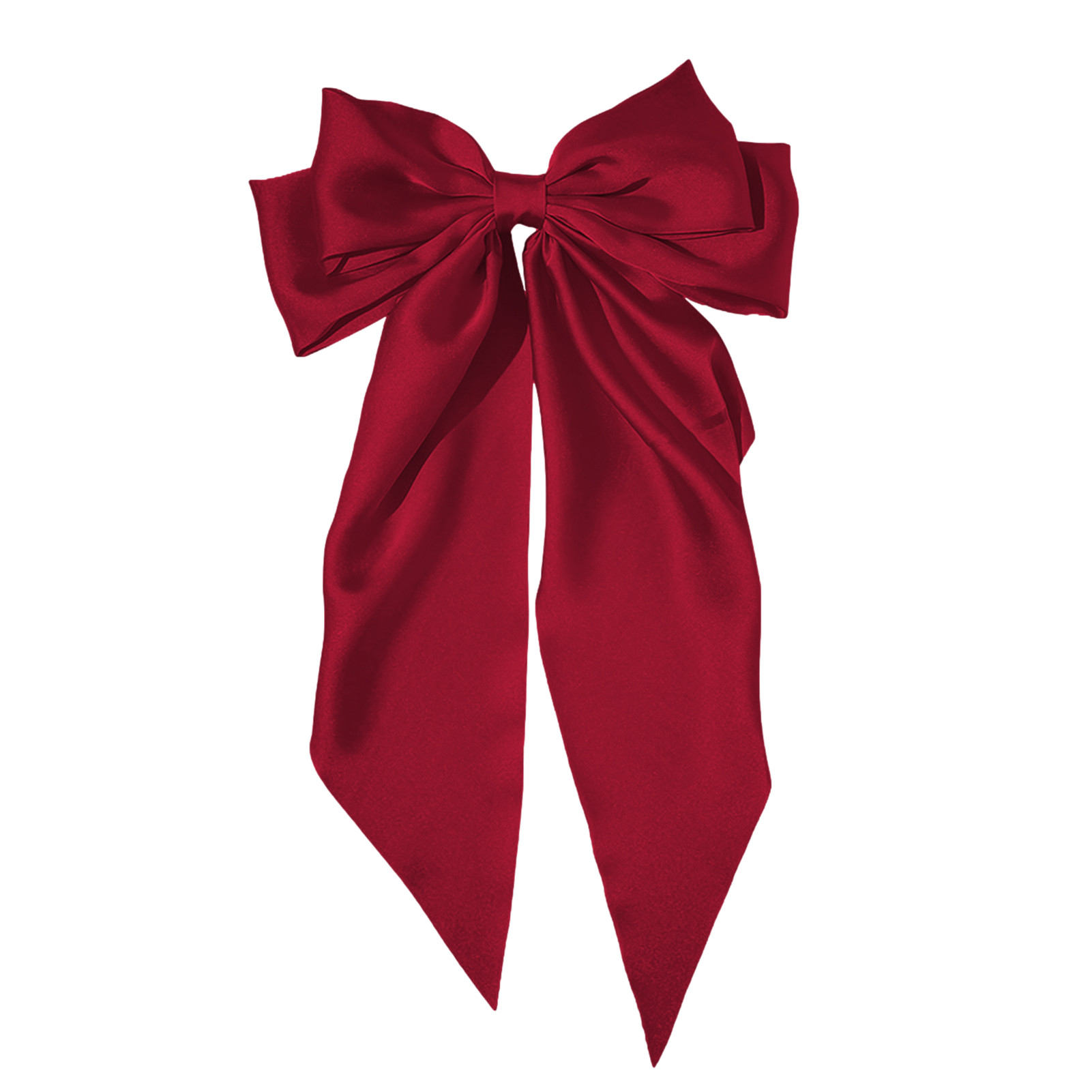 Fovolat Satin Bow Ribbon Hair Clip Silk Bowknot Hairpin for Girls Women | Walmart (US)