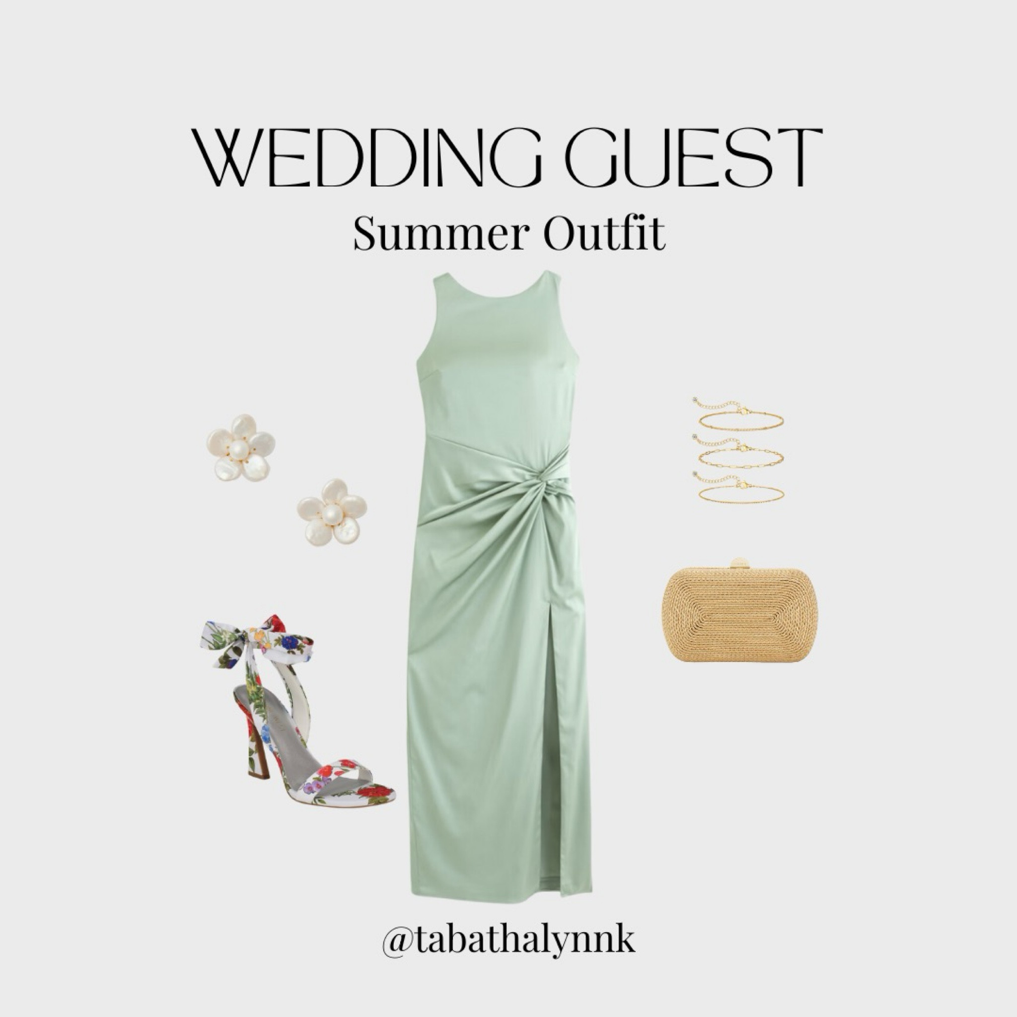 The perfect wedding guest dress for your next summer wedding! Great for semi-formal or formal  I love it paired with these floral heels and pearl earrings  

#LTKSeasonal #LTKShoeCrush #LTKWedding