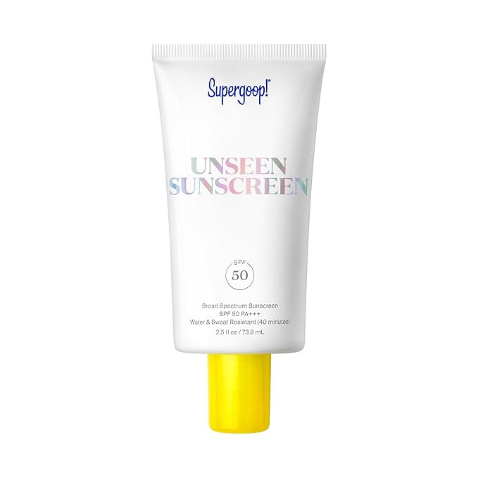 Supergoop! Unseen Sunscreen - SPF 50 - Clear & Invisible Face Sunscreen + Broad Spectrum + Makeup... | Amazon (US)