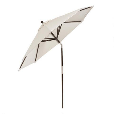 Wood Tilting 9 Ft Patio Umbrella Frame And Pole | World Market