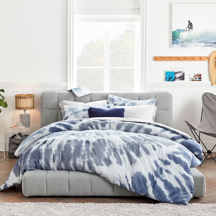 Baldwin Upholstered Platform Bed | Pottery Barn Teen | Pottery Barn Teen