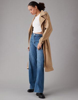 AE Dreamy Drape Trench Coat | American Eagle Outfitters (US & CA)