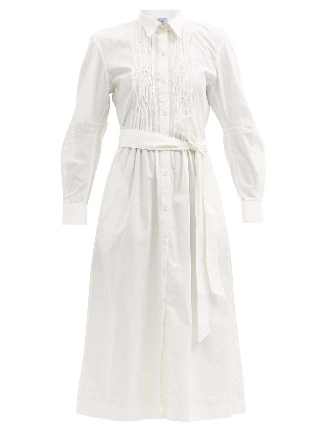 Wilda pintucked cotton-poplin shirt dress | Thierry Colson | Matches (US)