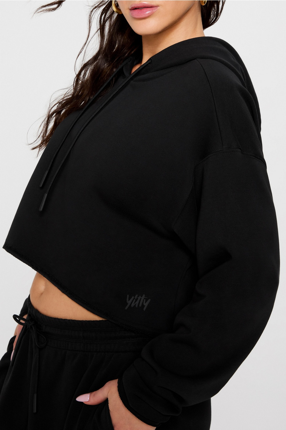 Year Round Terry Cropped Hoodie | Fabletics