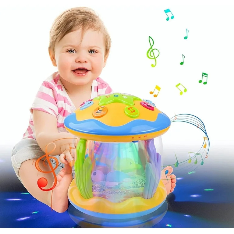 Vanmor Baby Musical Toys with Light Up for Toddlers 1 2 3, Rotating Ocean Projector Infant Toys 1... | Walmart (US)