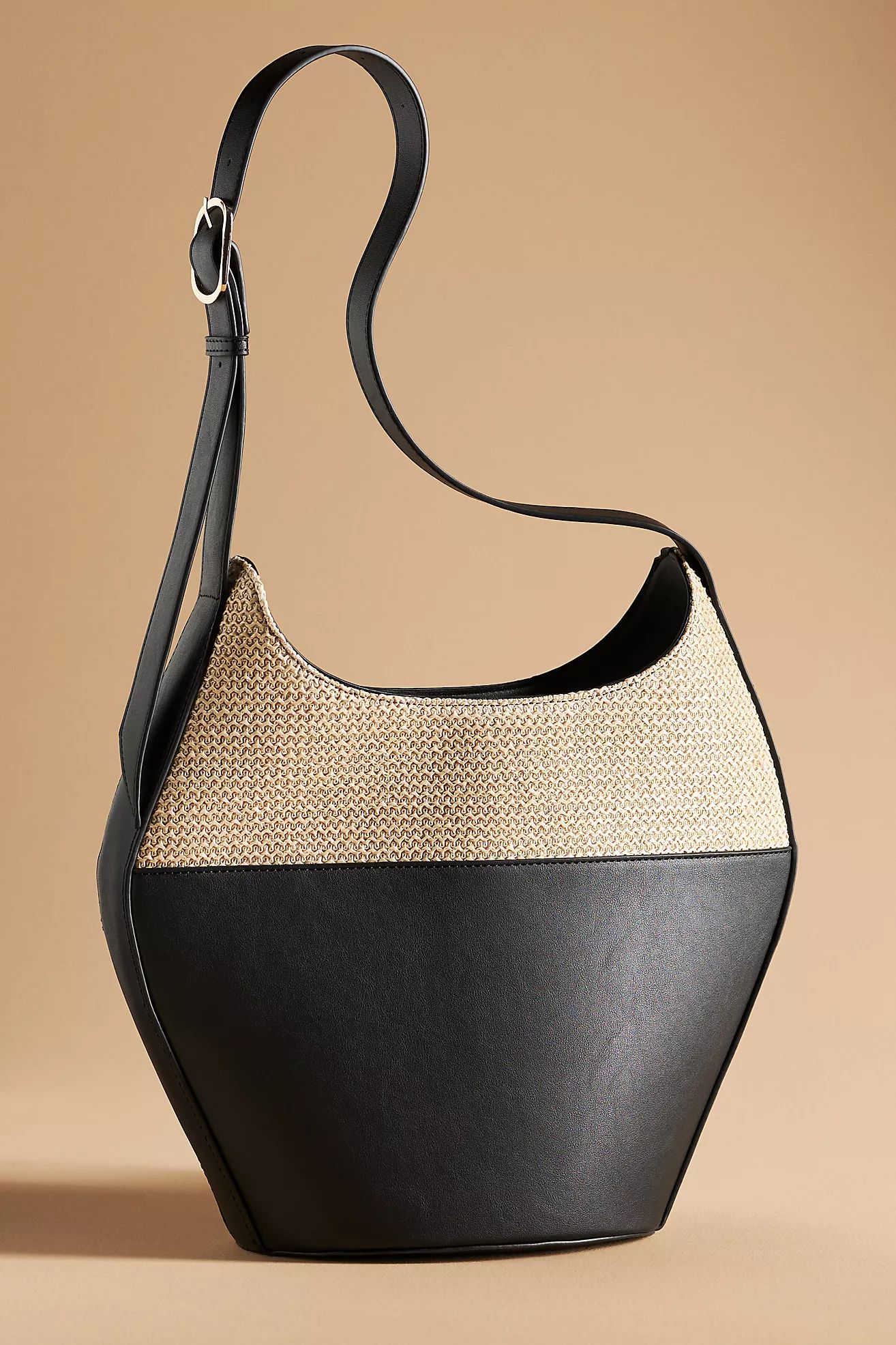 Raffia Mix Bucket Tote | Anthropologie (US)