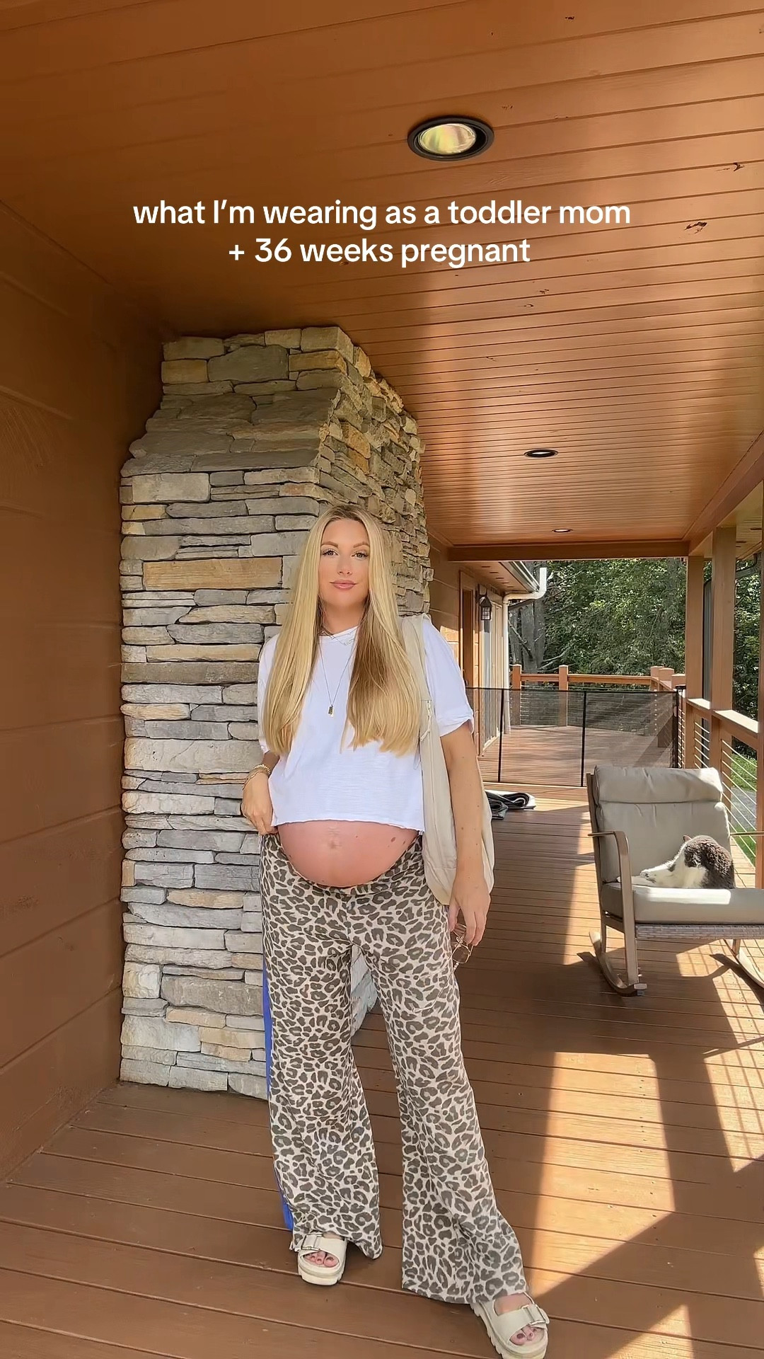 target pants in a L so comfy! I’m 36 weeks pregnant. White tshirt is old. 

#LTKStyleTip #LTKBump #LTKBaby