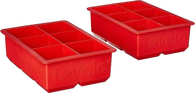 Tovolo Inch Large King Craft Ice Mold Freezer Tray of 2" Cubes for Whiskey, Bourbon, Spirits & Li... | Amazon (US)