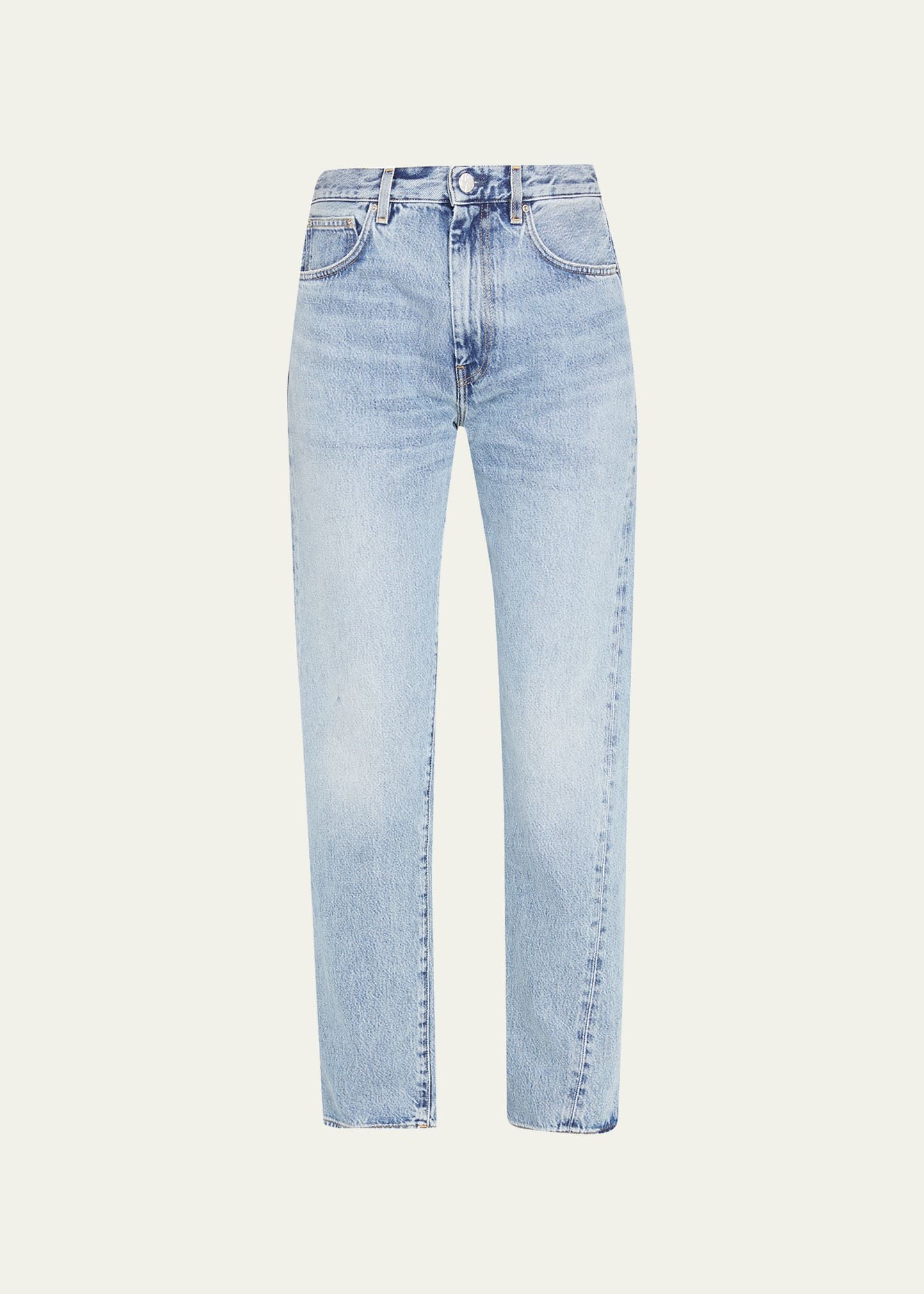 Twisted Seam Straight-Leg Denim Pants | Bergdorf Goodman