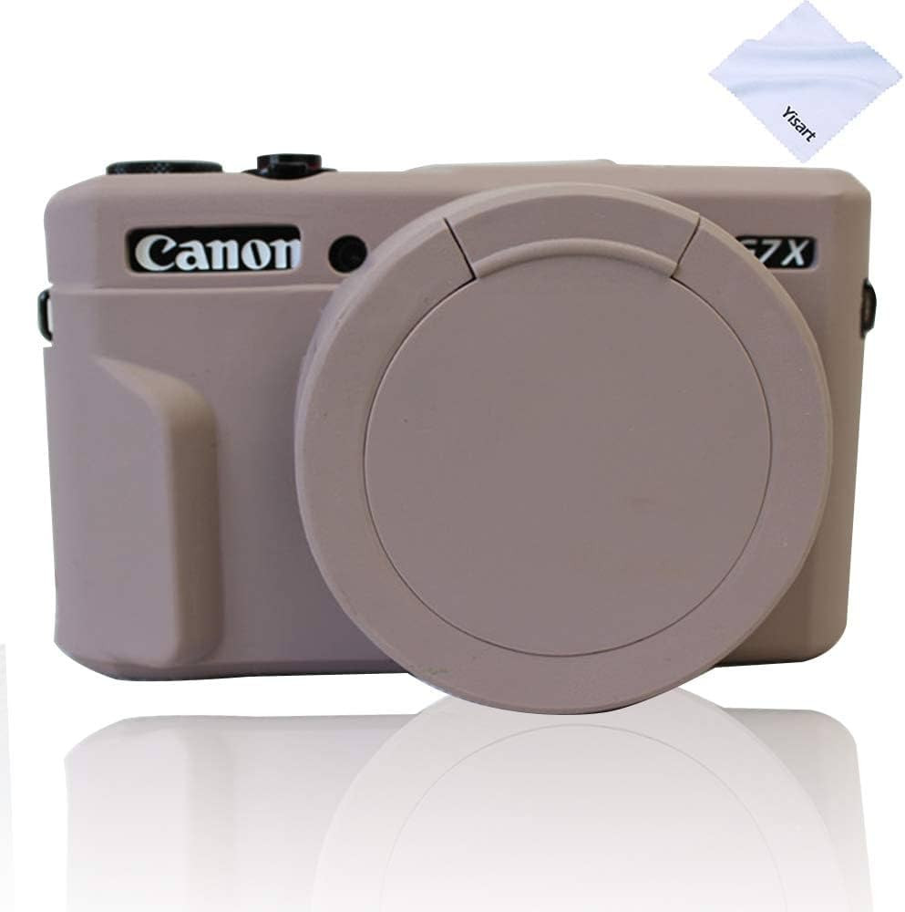 Case for G7X Mark II Removable Lens Cover, Silicone Cover Rubber Soft Camera Canon PowerShot (Lig... | Amazon (US)