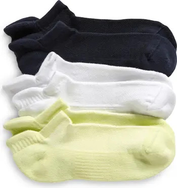 Zella Assorted 3-Pack Tab Ankle Socks | Nordstrom | Nordstrom