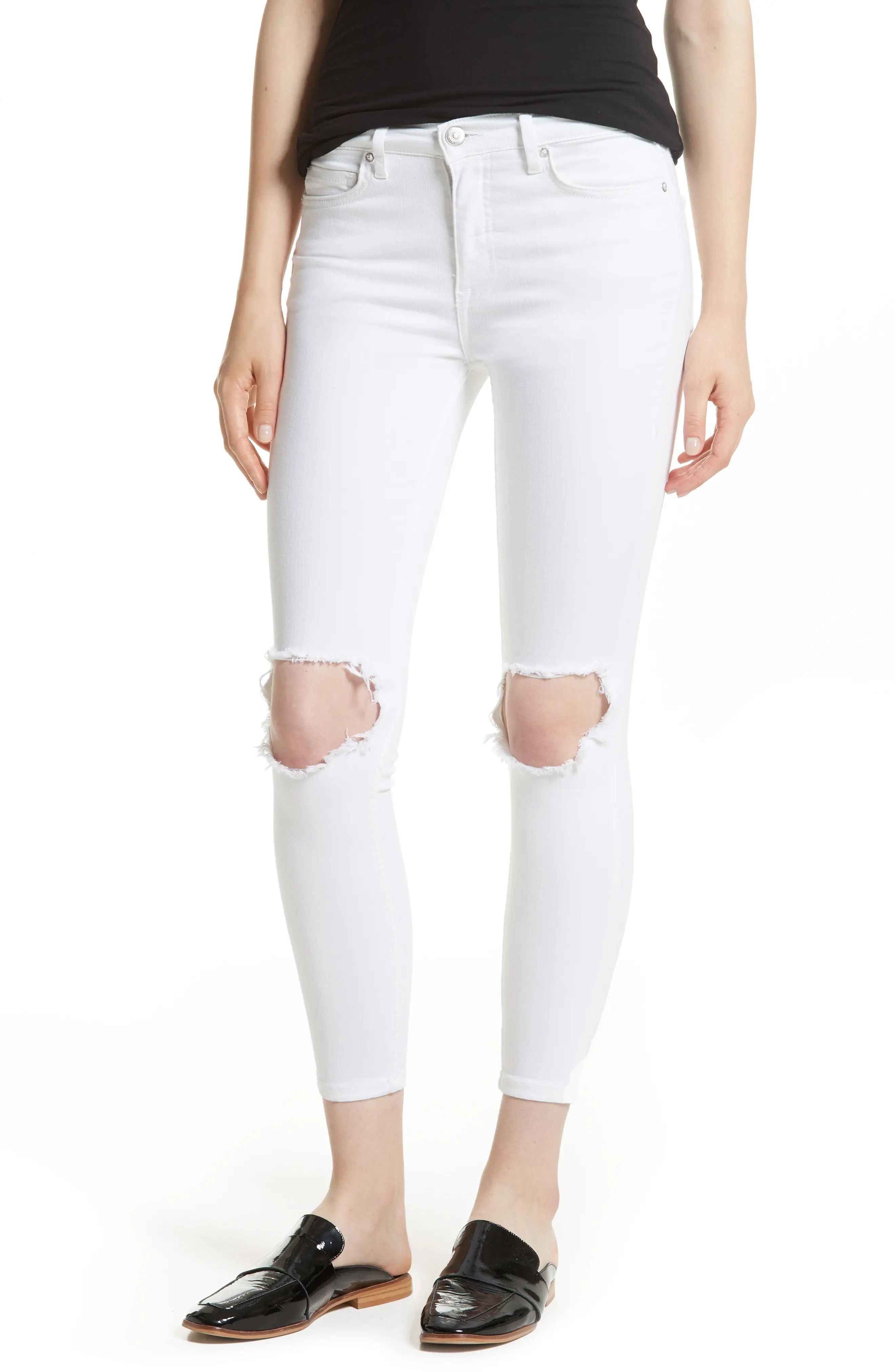 High Rise Busted Knee Skinny Jeans | Nordstrom