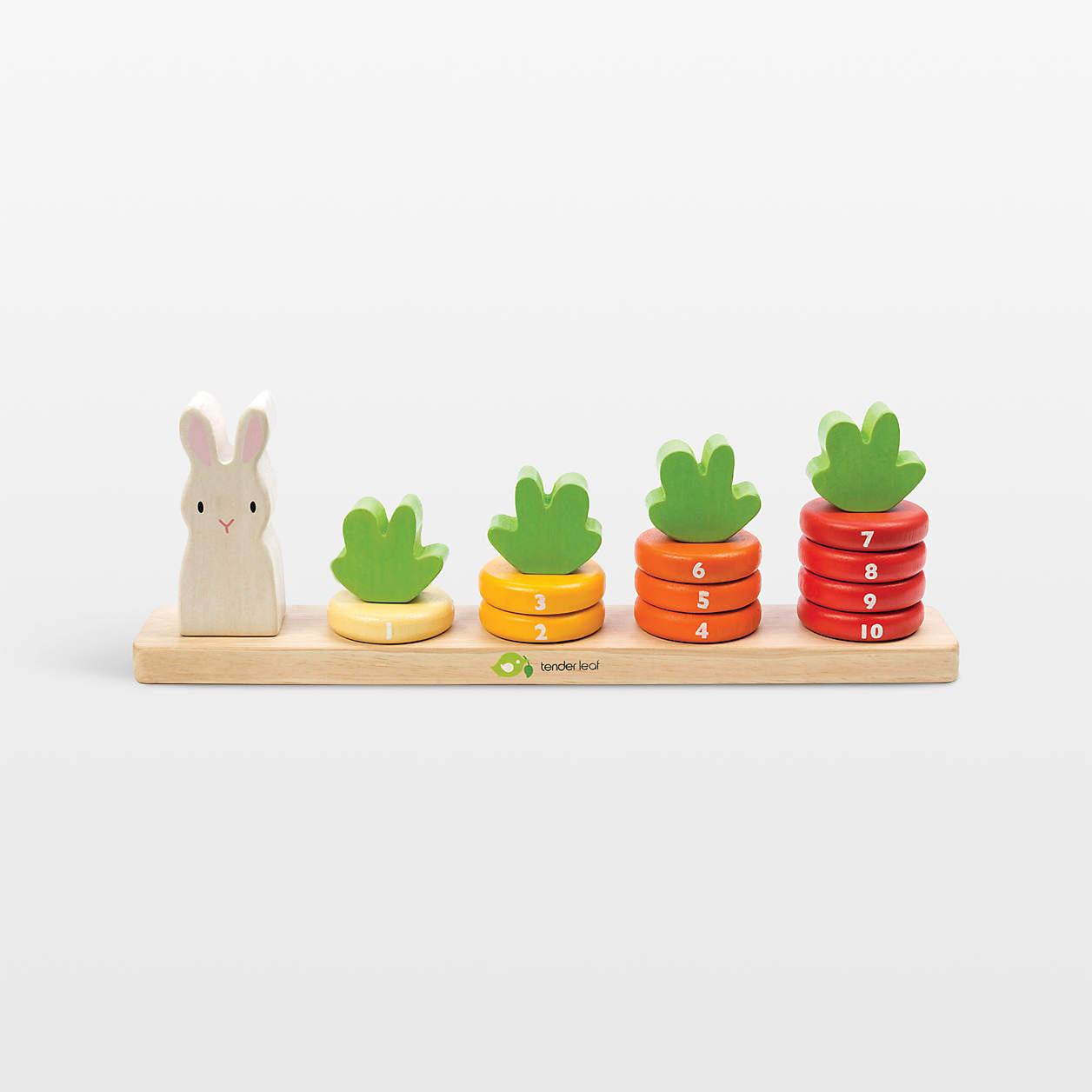 Tender Leaf Wooden Baby Counting Carrots Toy + Reviews | Crate & Kids | Crate & Barrel