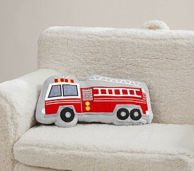 Firetruck Light-Up Pillow | Pottery Barn Kids