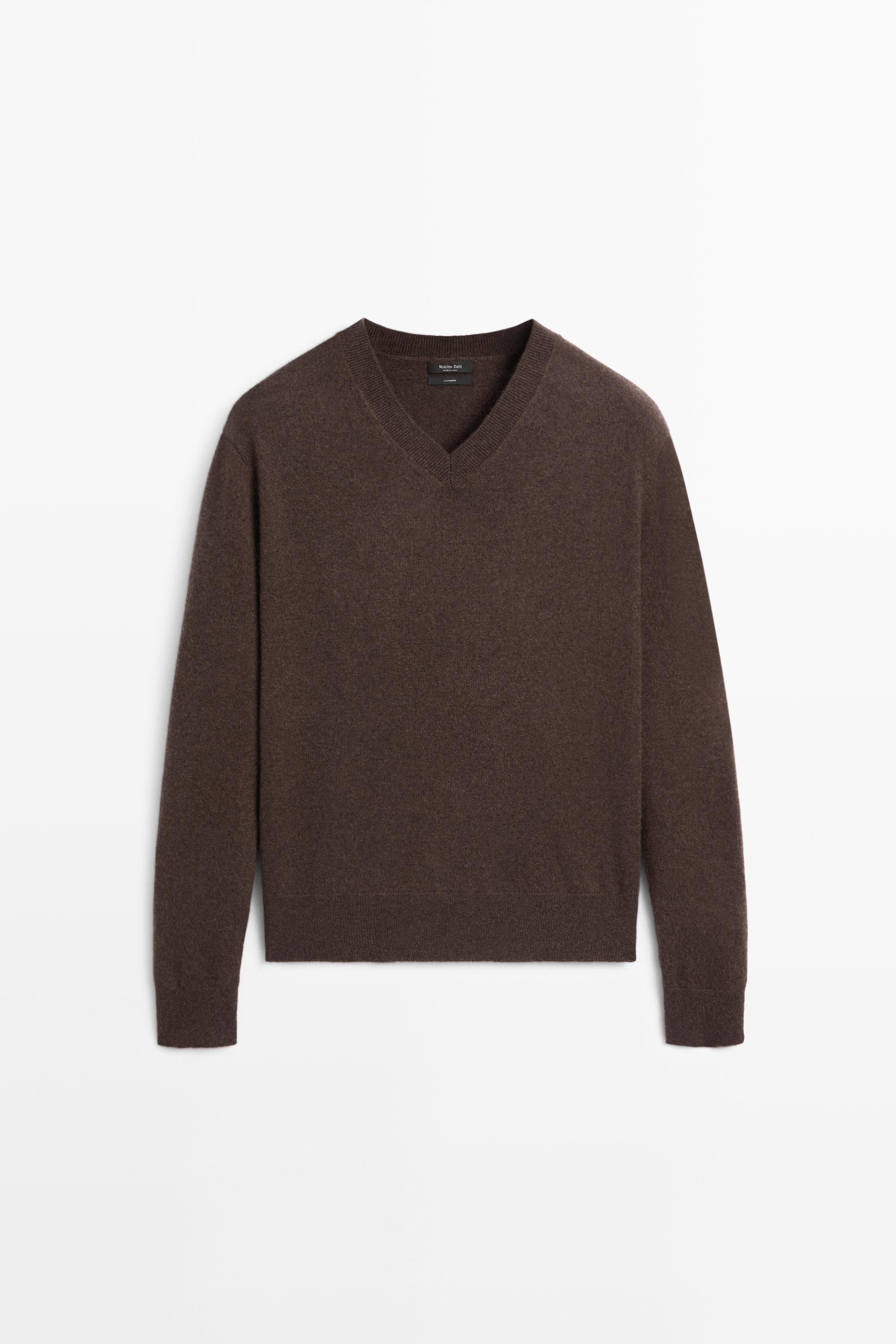 100% cashmere knit sweater | Massimo Dutti UK