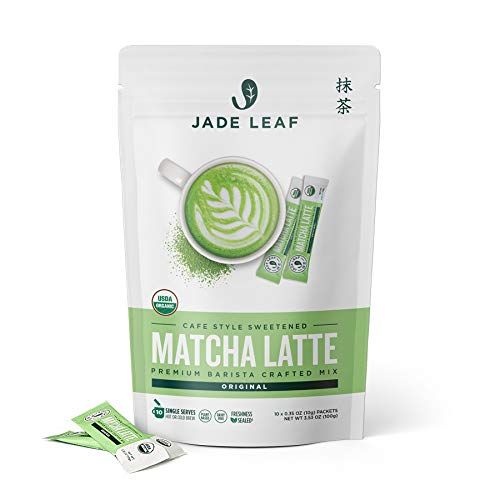 Jade Leaf Organic Matcha Latte Mix - Cafe Style Sweetened Blend - Sweet Matcha Green Tea Powder -... | Amazon (US)