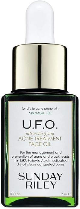 Sunday Riley U.F.O. Ultra-Clarifying Salicylic Acid and Tea Tree Acne Treatment Face Oil | Amazon (US)