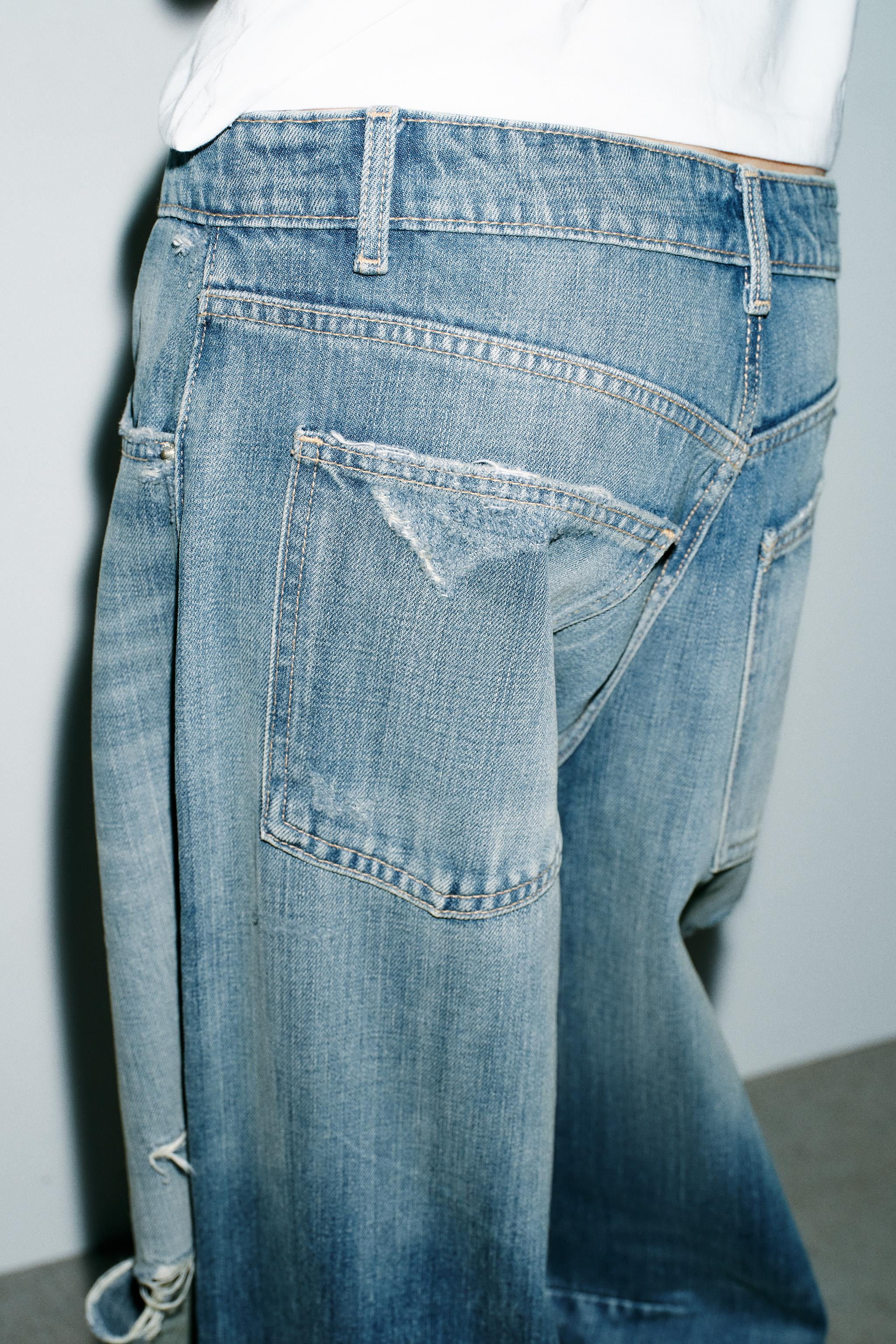 TRF MID-RISE BAGGY BALLOON JEANS | Zara US