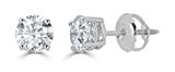 Amazon Collection 14K Gold Round-Cut Diamond Stud Earrings (1/4-2 cttw, J-K Color, I2-I3 Clarity) | Amazon (US)