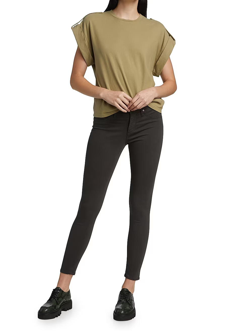 Prima Mid-Rise Stretch Cigarette Jeans | Saks Fifth Avenue